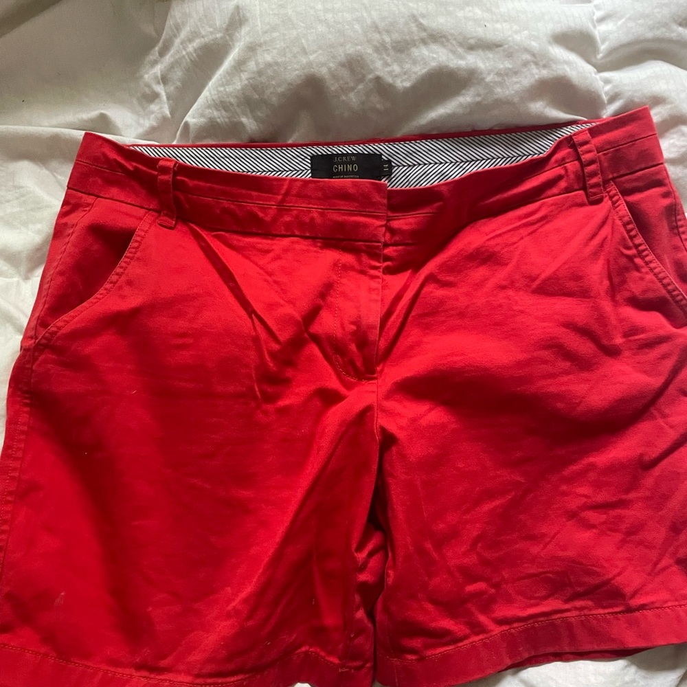 J. Crew tomato red Shorts